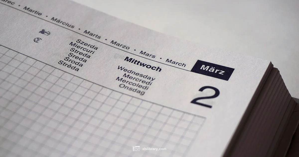 Calendar Excel Format - XLS Library