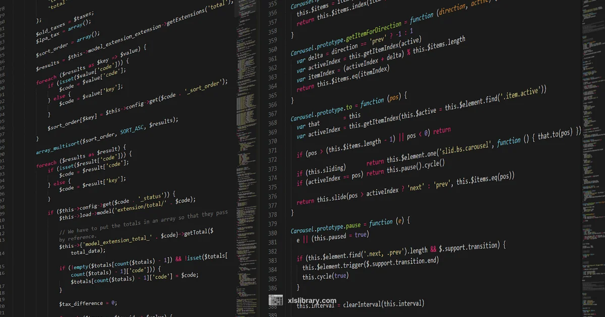 Excel Language Guide - XLS Library