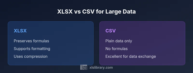 Comparison of XLSX vs CSV for large data