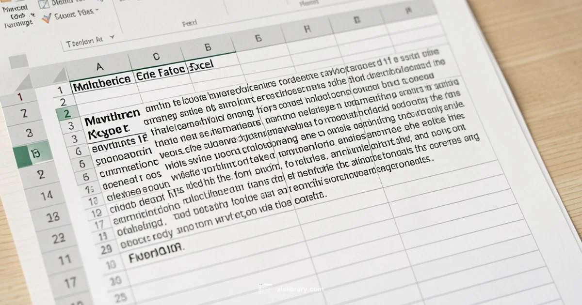 Line Breaks in Excel - XLS Library