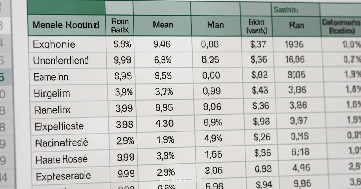 Mean in Excel - XLS Library