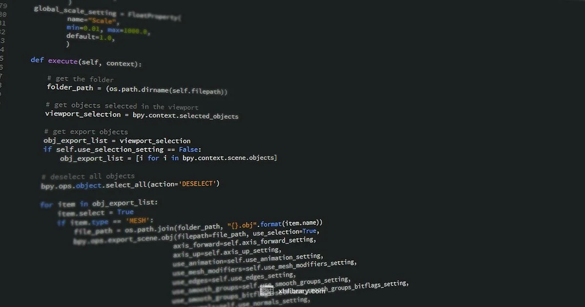 Python in Excel - XLS Library
