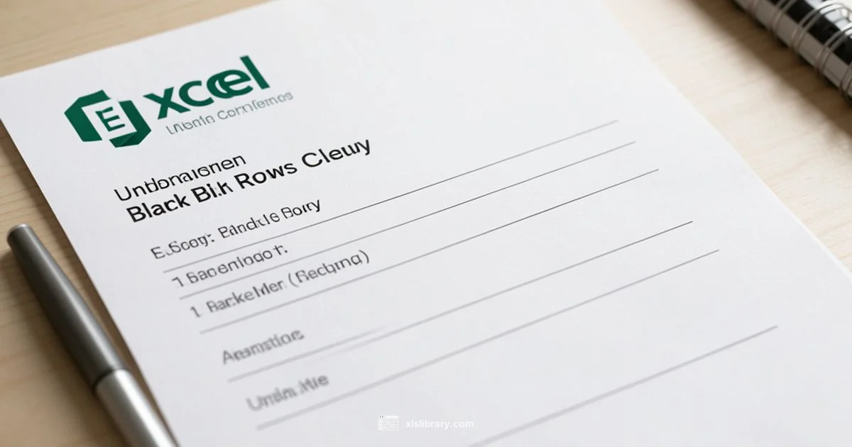 Clean Blank Rows - XLS Library