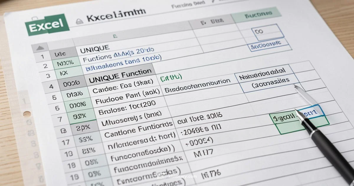 Unique Function Demo - XLS Library