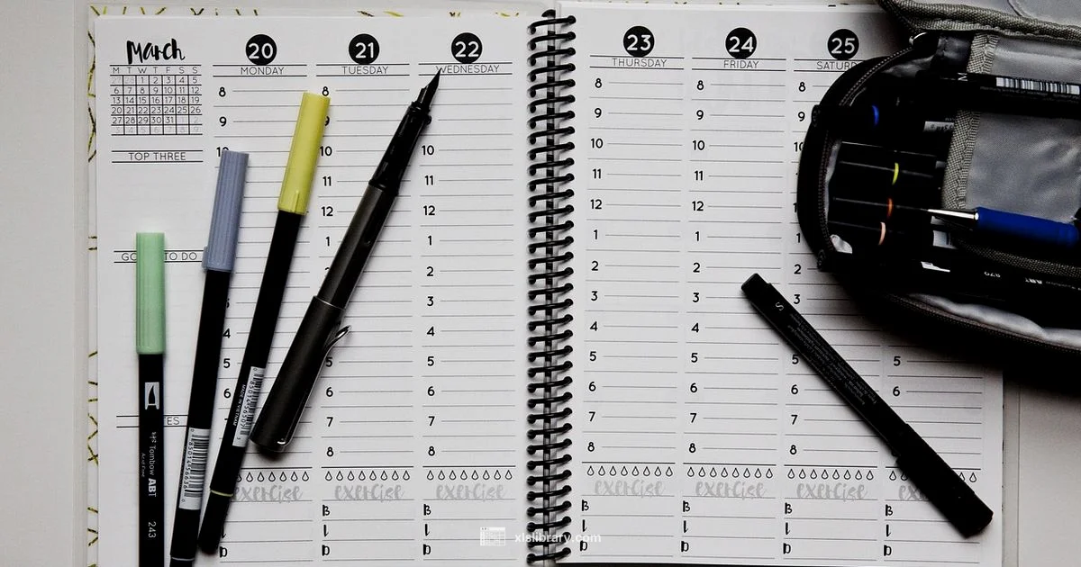 Weekly Schedule Template - XLS Library