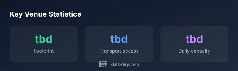 Infographic showing ExCeL London metrics