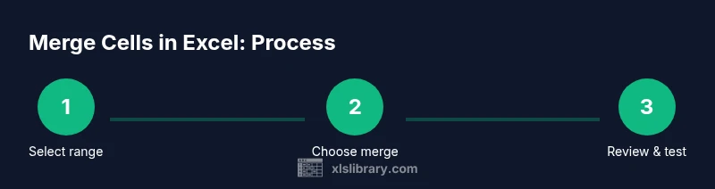 Process flow for merging cells in Excel