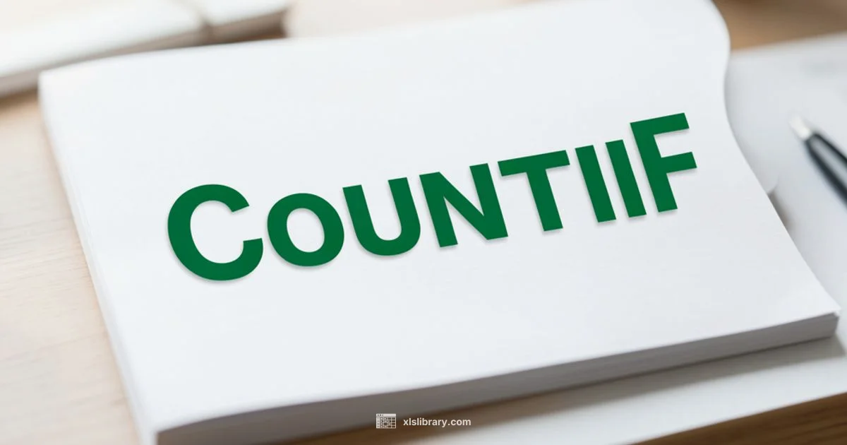 COUNTIF in Excel COUNTIF in Excel - XLS Library
