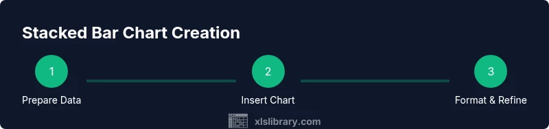 Process to create a stacked bar chart in Excel