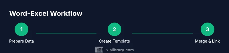 Process diagram of Word-Excel workflow