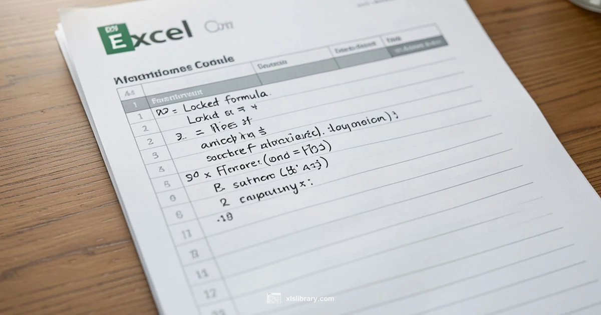 Locking Excel Formulas - XLS Library