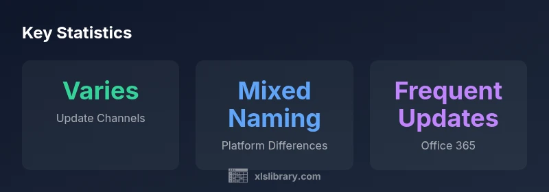 Infographic showing how to check Excel version across platforms
