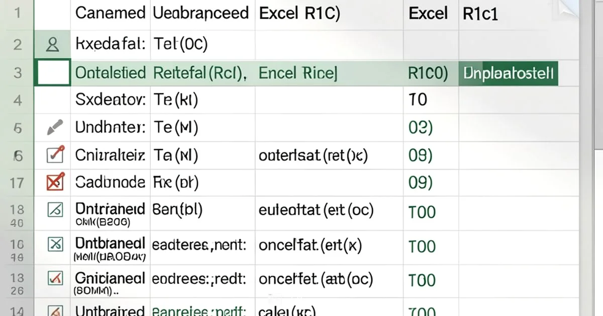 R1C1 in Excel - XLS Library