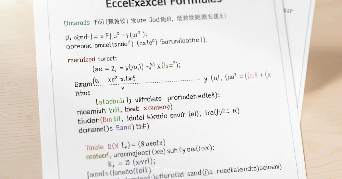Excel Formulas - XLS Library