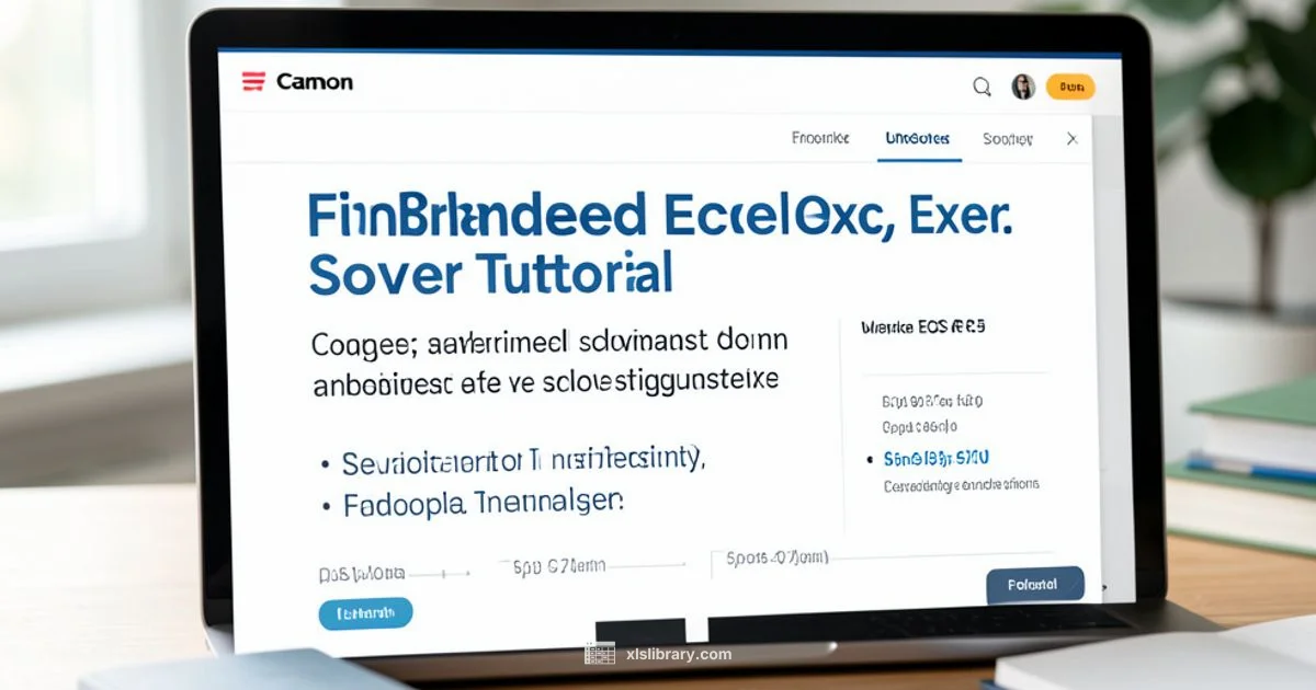 Excel Solver Guide Excel Solver Guide - XLS Library