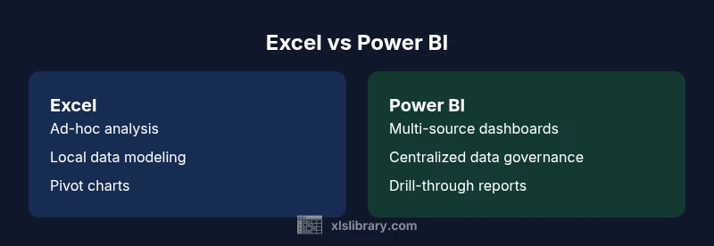 Comparison of Excel and Power BI dashboards