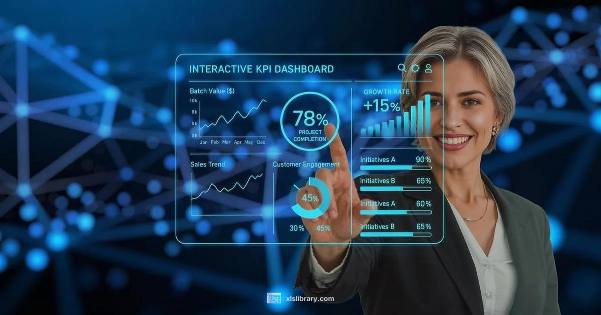 Excel KPI Dashboard - XLS Library