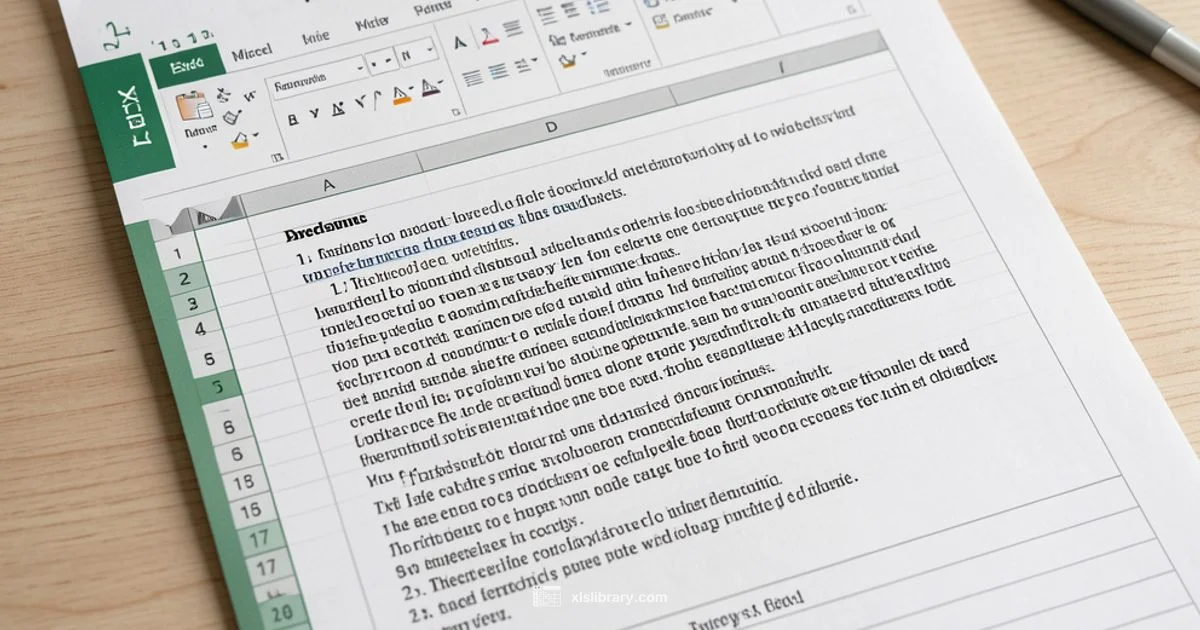 Excel Wrap Text - XLS Library